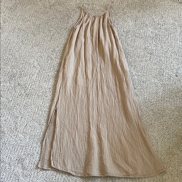 Universal Thread Light Beige Waflle Maxi Dress - Picture 7 of 9